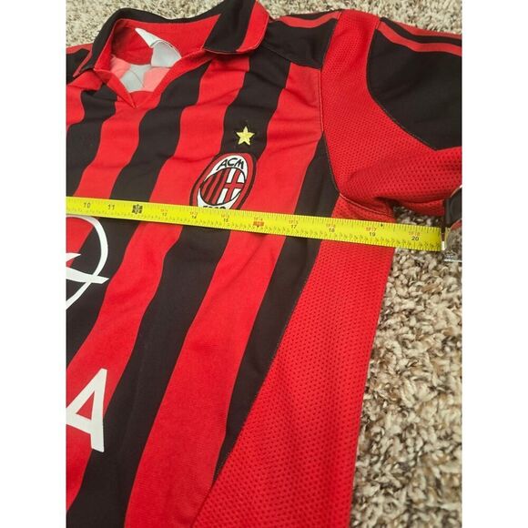 Vintage AC Milan Jersey Adidas Zafira Sponsor 2003-04 Size S Football Shirt Y2K - Picture 6 of 7